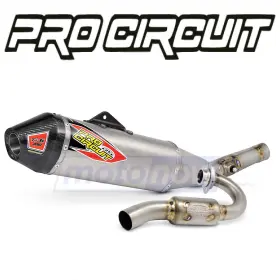 Pro Circuit Mn/6v1y Ti-6 Full System For 2009-2016 Kawasaki Kx250f - Exhaust Kw