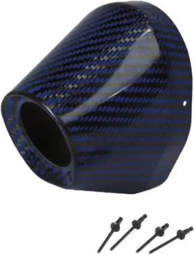 Pro Circuit Pc4022-0008 4.5 Inch Carbon End Cap - 1 1/2 I.d. Blue