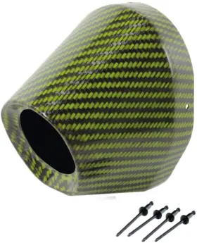 Pro Circuit Pc4022-0009 4.5 Inch Carbon End Cap - 1 3/4 I.d. Green