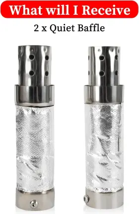 Usa-ec0310 Psler For Shortshots Staggered And Sideshots Exhaust Quiet Baffle Noise Eliminator