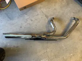 Python P-1800-0494 2 Into 1 Stainless Chrome Exhaust System 04 07-13 Harley Sportster Xl1200