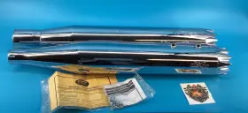 Rcx117c-06c Rc Components New Open 17 And 18 Hd Touring Chrome Mufflers #