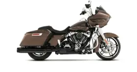Rinehart Racing 100-0453 Slimline Dual Black Header Head Pipe Harley 2017-23 Touring M8