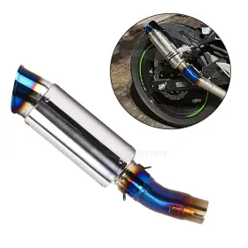 Roaride G260109d Motorcycle 2in Exhaust Muffler Pipe For Kawasaki Ninja 500 Z500 2024 2025
