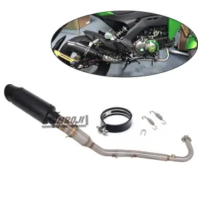 Yj-0530-5 Roinroji Low Mount Exhaust Full System For Kawasaki Z125 2015-2018 Model Pro 2019-24