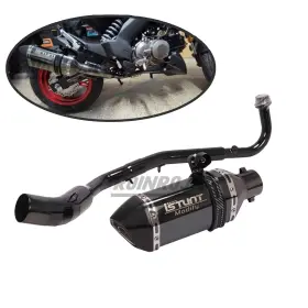Roinroji Yj-250423-5 Exhaust System Muffler Link Pipe For Kawasaki Z125 2015-2018 Pro 2019-2024