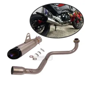 Roinroji Yj-250428-2 Motorcycle Full Exhaust Low Mount Muffler Pipe For Honda 2013-2023 Grom Msx 125