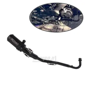Roinroji Yj-250428-3 Full Motorcycle Slip On Exhaust System For Kawasaki Z125 Pro 2013-2024