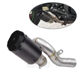 Yj-250521-1 Roinroji Exhaust System Link Tube Removable Fit For Kawasaki Ninja Zx6r Zx636 2009-2025