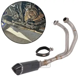 Yj-250522-2 Roinroji Exhaust Muffle Systerm Link Pipe For Yamaha Xsr700 Mt07 Fz-07 Yzf R7 2022-2024