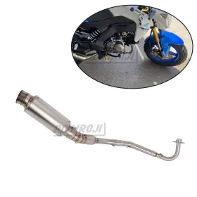 Yj-250527-11 Roinroji Low Mount Full Exhaust 285mm Muffler For Kawasaki Z125 2015-2018 Pro 2019-2024