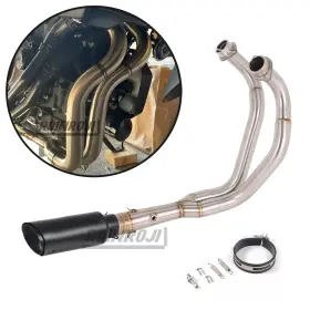 Yj-250527-3 Roinroji Exhaust Loud Muffler Front Link Pipe For Yamaha Yzf R7 Mt07 Fz07 Xsr700 22-24