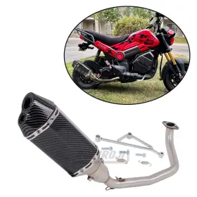 Yj-250527-6 Roinroji For Chinese Gy6-125/150 Motorcycle Stainless Exhaust System Tail Muffler Pipe
