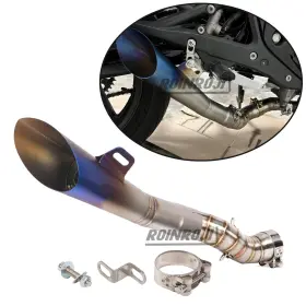 Yj-250527-9 Roinroji For Kawasaki Z 900 Z900 2017-2022 Motorcycle Exhaust Slip-on Muffler Link Pipe