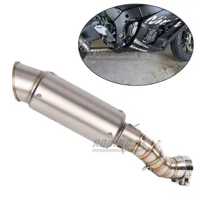 Yj-250529-4 Roinroji For Kawasaki Z900 2017-22 Slip On Motorcycel Exhaust Loud Link Mid Muffler Pipe