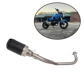 Roinroji Yj-250602-1 Exhaust Low Mount Header Loud Carbon Muffler Pipe Tips For Honda Msx Grom 2025