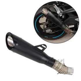 Yj-250610-1 Roinroji Exhaust Mid Connect 2ftft Blaffe Muffler Black Tips For Cf-moto 450sr 2024 2025