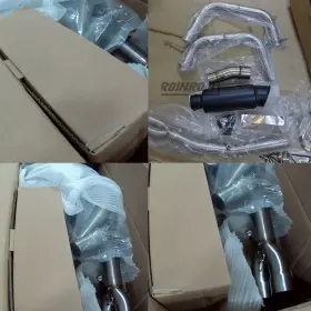 Yj-251023-1 Roinroji Used Exhaust Front Mid Pipe Loud Muffler For Kawasaki Ninja 500 Z500 2024 2025