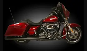 Rush Exhaust 7118r Racing 2 Into 1 2017 Up Harley Touring Black Tripower Head Pipe