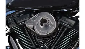 170-0779 S And Cycle Stealth Air Cleaner Covers Lava Chrome