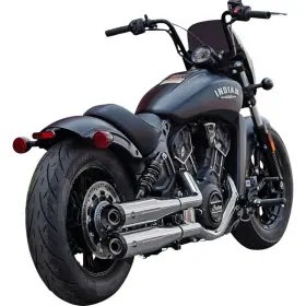 S And S Cycle 4110-156 Grand National Slip-on Mufflers Chrome