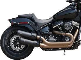 S&s Cycle 550-0734 S&s Ceramic Black Grand National Mufflers For 2018-2022 Fat Bob