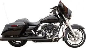 550-0777 S&s Cycle Sidewinder 2-into-1 Exhaust System - Black With Highlighted Machined End C