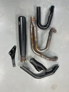550-0857 S&s Cycle Black Superstreet 2 1 Exhaust System Harley M8 Softail 50
