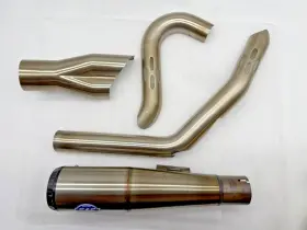 550-0999 S&s Cycle - Diamondback 2-into-1 Exhaust Muffler And Heat Shields Only