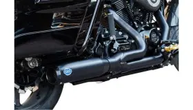 550-1109 S&s Cycle Qualifier Race 2 1 Full Exhaust System Black #550-1109 Harley Davidson