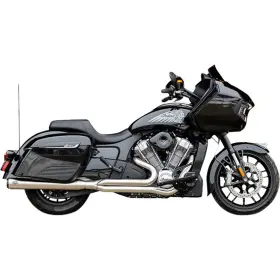 550-1130 S&s Cycle Brushed Stainless Qualifier 2-1 Exhaust System For Indian 20-25 Race Only