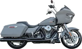 550-1167 S&s Cycle Gnx 2-1 Black Race Exhaust System Fits 2017-2025 Harley Touring