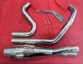 930-01291 Sawicki Speed Mirror Polished M8 Softail Shorty Exhaust