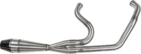 930-01079 Sawicki Speed Shop 2-into-1 Shorty Full Exhaust System Brushed #930-01079