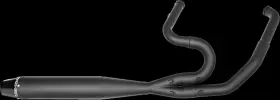 Sawicki Speed Shop 930-01227 2 1 Mid Length Exhaust Black For 09-16 Harley Davidson Flh Flt