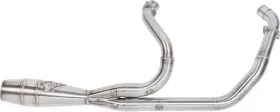 930-01323 Sawicki Speed Shop 2-into-1 Shorty Cannon Exhaust System Brushed Indian Chief