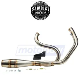 X7at Sawicki Speed Shop Mn/x7at 2 Into 1 Pipe Exhaust Systems For 2018-2019 Harley De