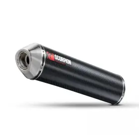 Scorpion Exhaust Etr64cem Factory Round Slip-on Triumph Str Triple 675 Carbon Fiber 07-12