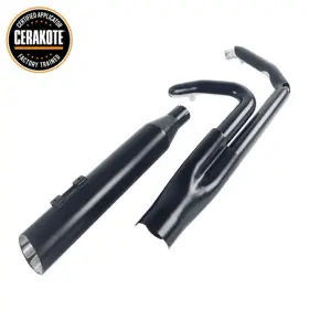 Sharkroad Hdex-07-45-21bb Black Performance 2-1 Exhaust Pipes Harley Touring Bagger 17 Muffler