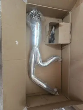 Sharkroad Wuhdex-15cc-20c 2 Into 1 Exhaust Pipes For Harley 2017-2024 Full System Upgrading Chrome