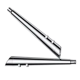 Sharkroad Wuhdmf-mp9510cc 4.4 Inch Slip On Mufflers For Harley Touring 1995-2016 Models Chrome