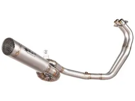 Gya8876t Spark Grid-o Titanium Stainless Full Exhaust For 2022 Yamaha R7 And 14-22 Mt-07