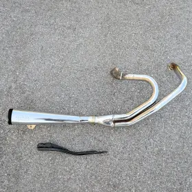 Supertrapp 027-1140 Revtech Exhaust 2 Into 1 Megaphone 4 Inch Harley Sportster 883 And 1200