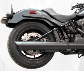 131-2297-b-z Tab Performance 2025 Hd Black Softail 2-1 Slip-on #1160