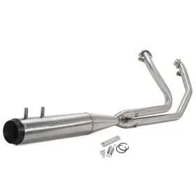 Tarazon Em-hd21a-001a-bru-efb Head Turning Loud Sound 2 Into 1 Exhaust Pipes For Harley 95-16 Touring