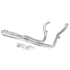 Em-hd21b-001a-pol-yp-0731 Tarazon 2 Into 1 Length Exhaust Pipe For Harley Touring M8 Electra Glide 17-24 Upgrading