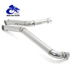 Em-hon004-sil-8261 Tarazon For Honda Shadow 1100 Vt1100 Spirit Sabre Ace Dual Exhaust Muffler Pipes System