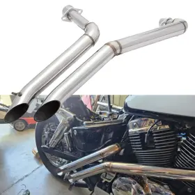 Tarazon Em-hon004-sil-gsp-0324 Shadow 1100 Polish Exhaust Pipes Muffler System For Honda Ace Aero