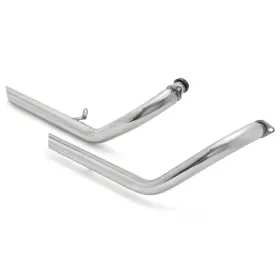 Em-kaw003-sil-fb-0525 Tarazon Exhaust Pipe Long Shorts Staggered For Kawasaki Vulcan 800 400 En800 Vn800 Vn400