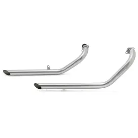 Em-kaw003-sil-hy23-0525 Tarazon For Kawasaki Vulcan 800 400 Staggered Longshots Exhaust Pipes Muffler Vn800/400